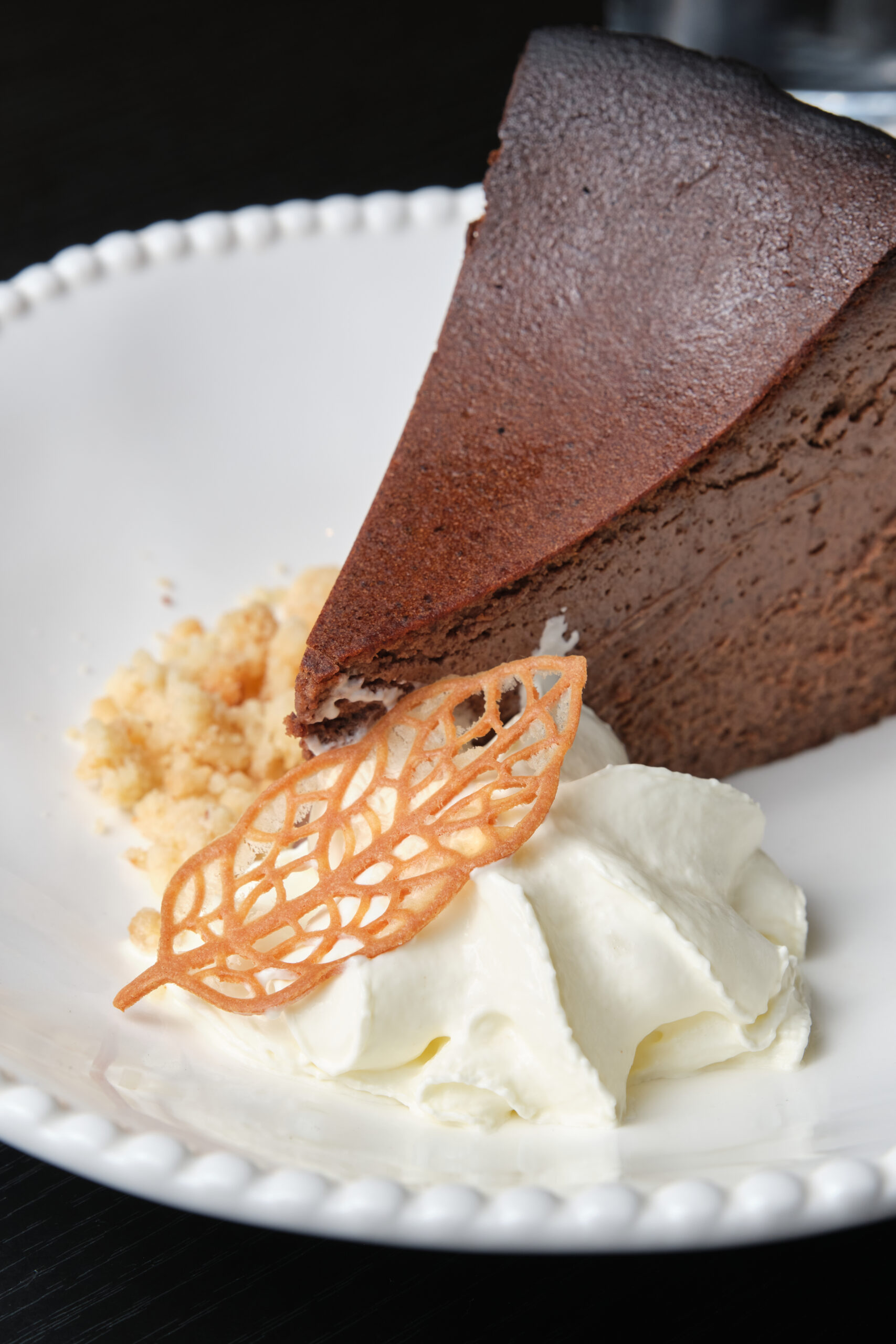cheesecake basque du restaurant suresnes